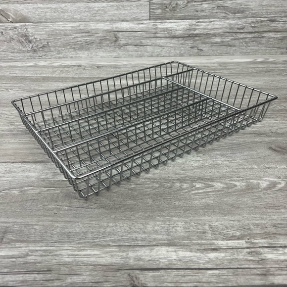 Chrome Silver Colored Draw Organizer Heavy & Sturdy Desk Divider Organizer - Picture 1 of 4